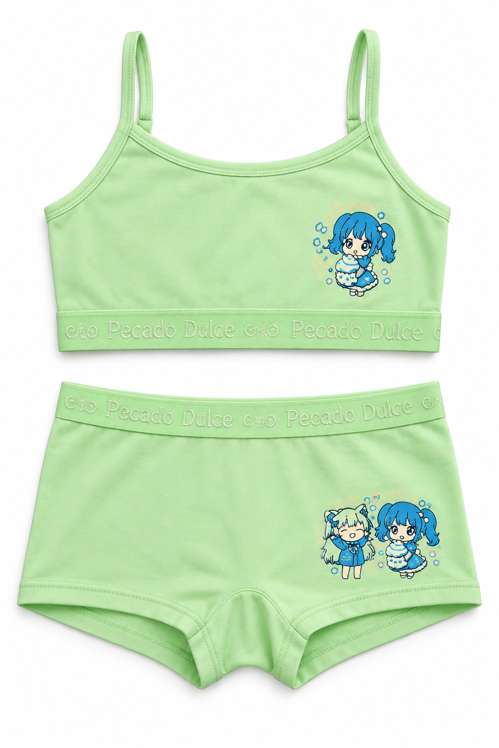 Conjunto Niña Pecado Dulce En Algodón Estampado