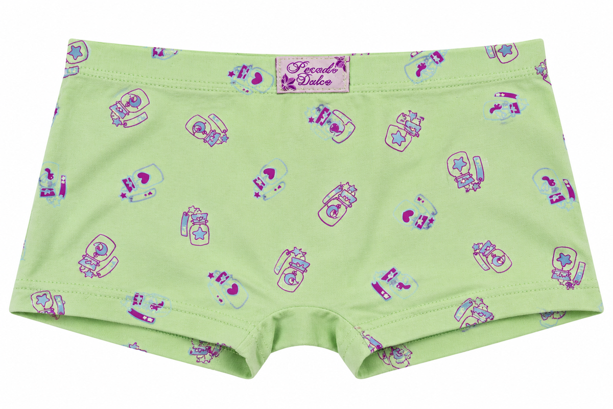 Bóxer Niña Pecado Dulce En Algodón Estampado