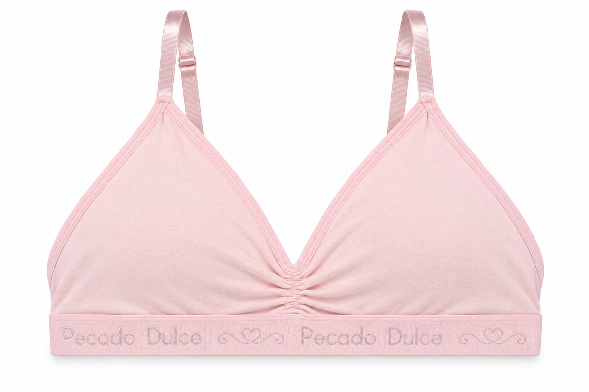 Top Dama Pecado Dulce Con Recogido Delantero En Algodón