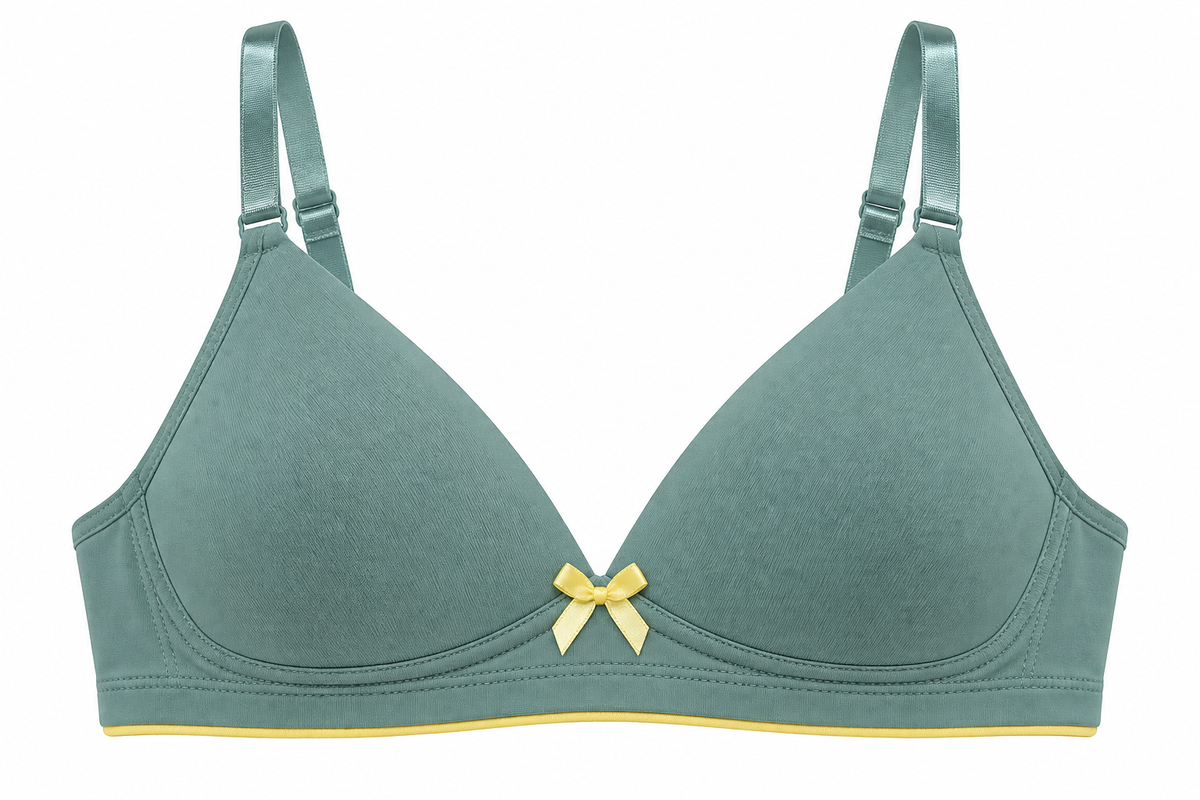 Brasier Niña Pecado Dulce En Microfibra Con Elástico Contraste