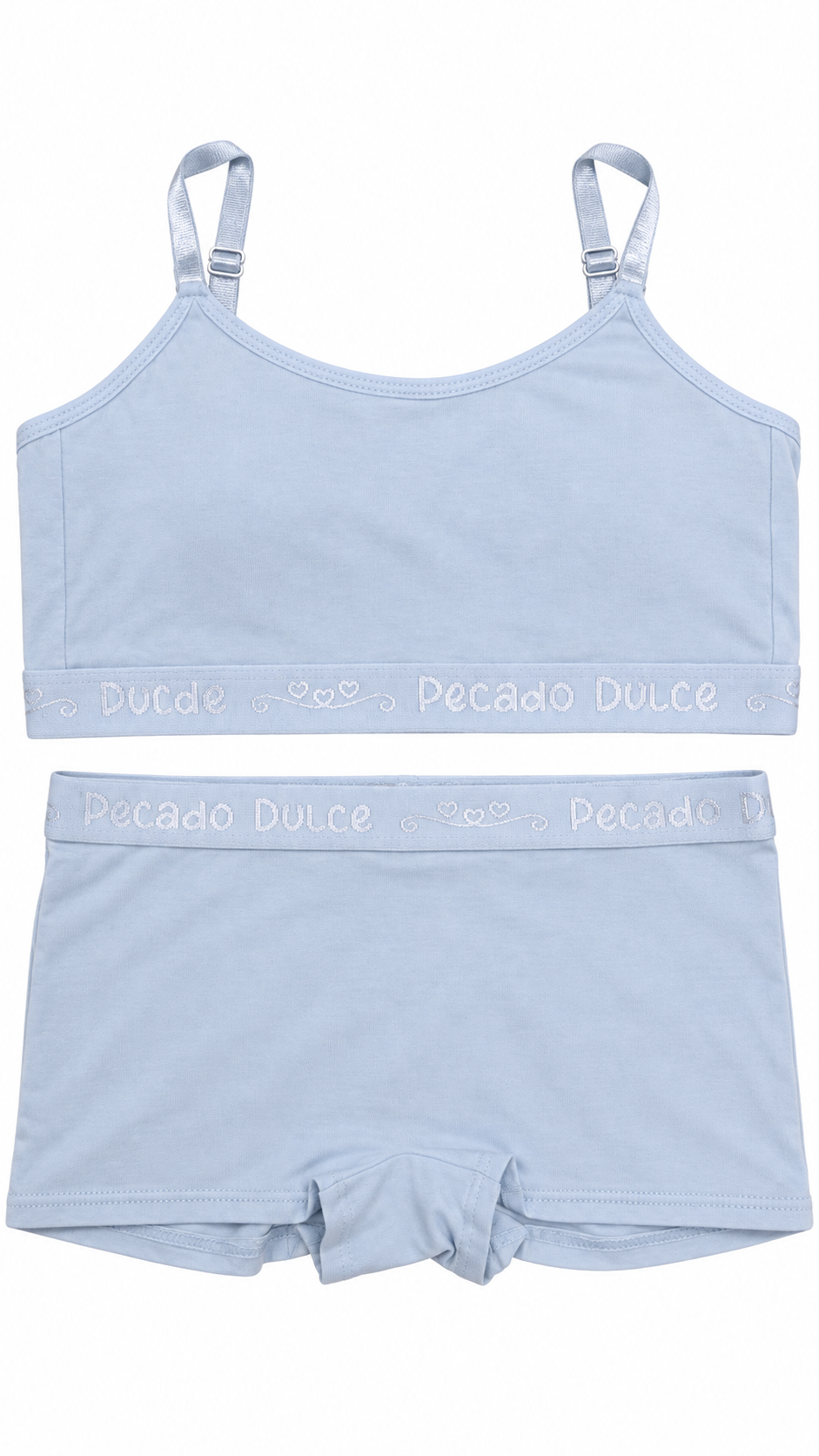 Conjunto Pecado Dulce Niña de Top Y Bóxer En Algodón
