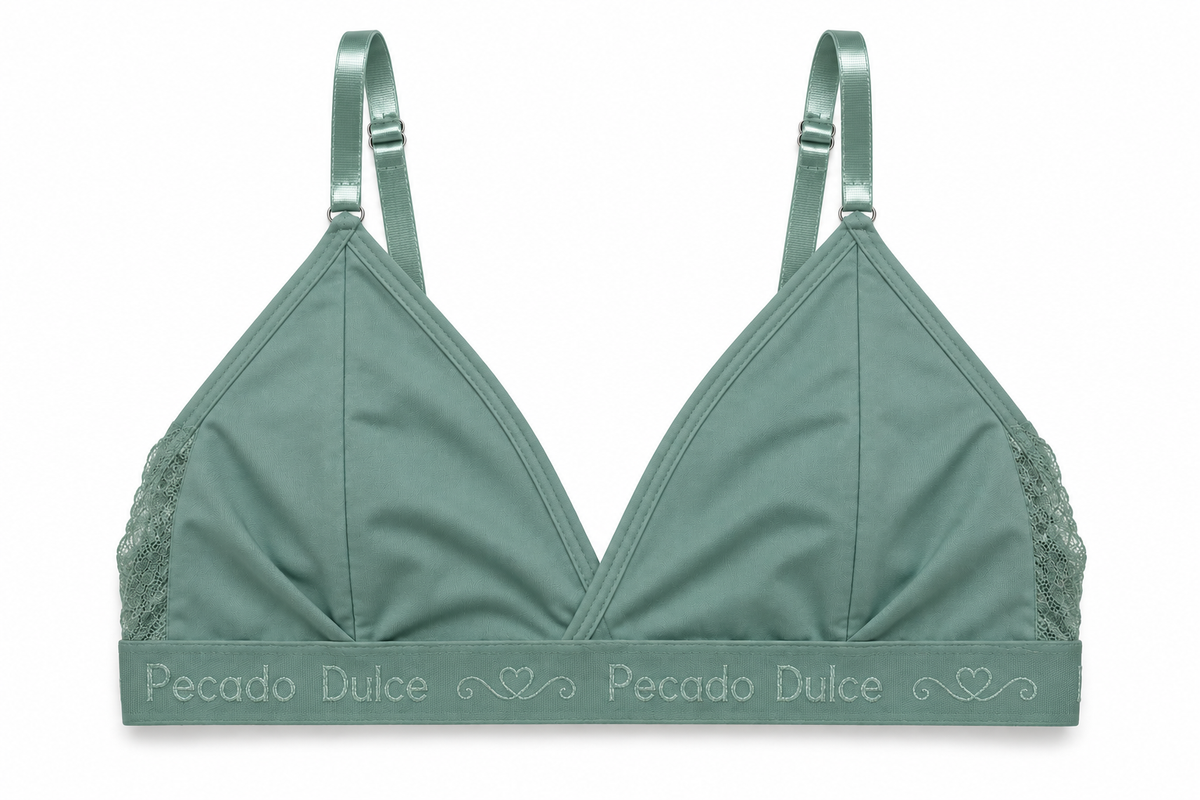 Top Dama Pecado Dulce En Microfibra Y Encaje