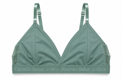 Top Dama Pecado Dulce En Microfibra Y Encaje