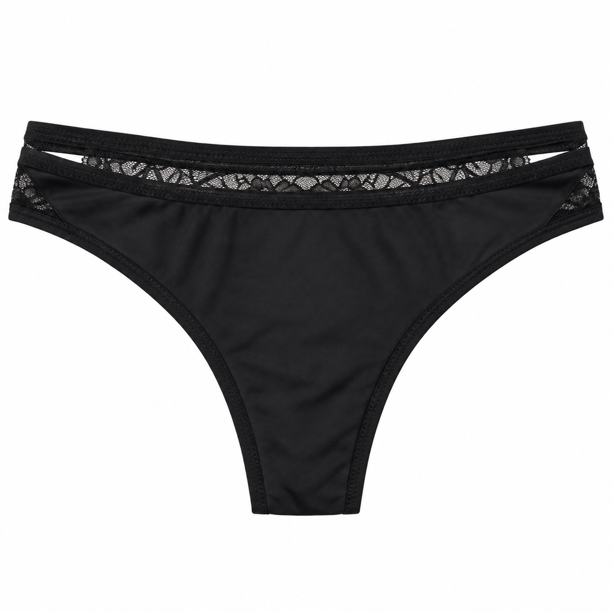 Panty Femenino de Corte Brasilero Dama Pecado Dulce Fondo Entero En Microfibra Y Encaje