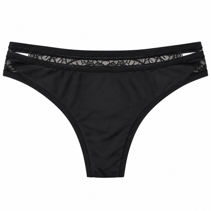 Panty Femenino de Corte Brasilero Dama Pecado Dulce Fondo Entero En Microfibra Y Encaje