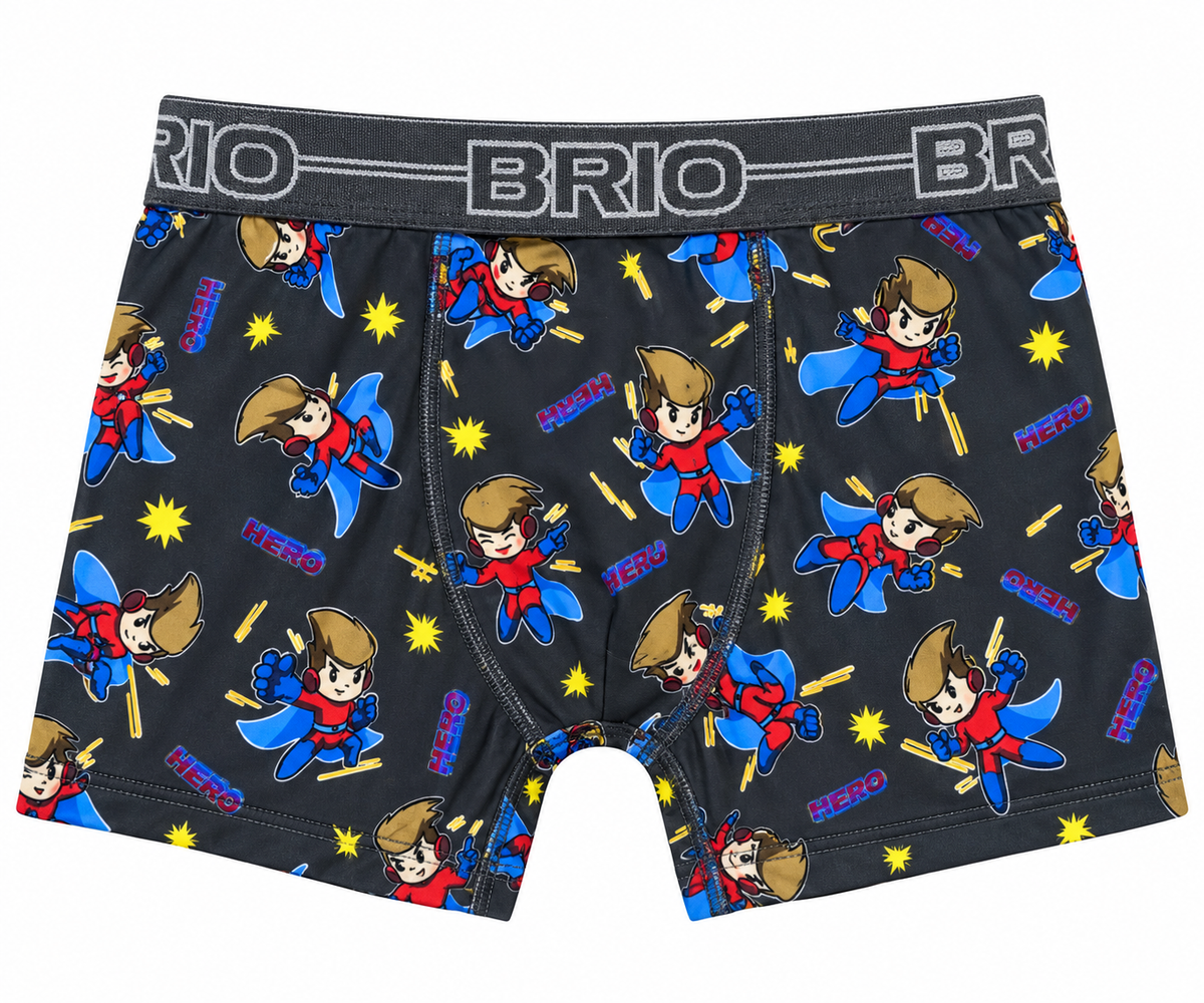 Bóxer Brio Niño Microfibra Sublimado Corto Temática Anime