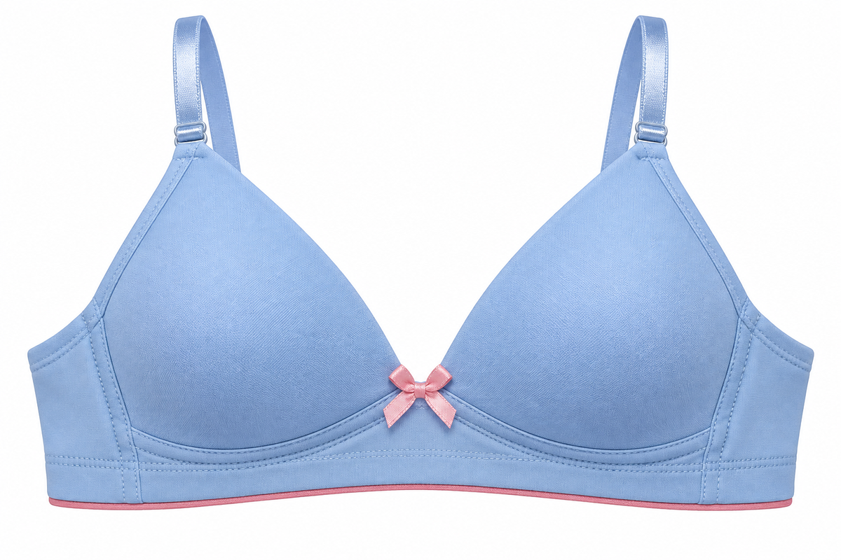 Brasier Niña Pecado Dulce En Microfibra Con Elástico Contraste