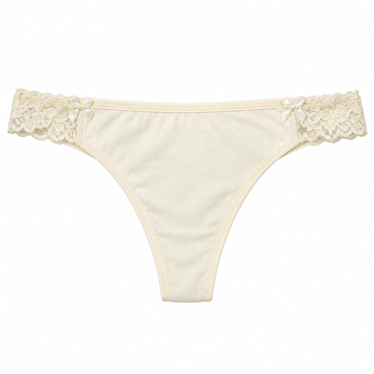 Panty Femenino de Corte Brasilero Dama Pecado Dulce Fondo Entero En Algodón y Encaje