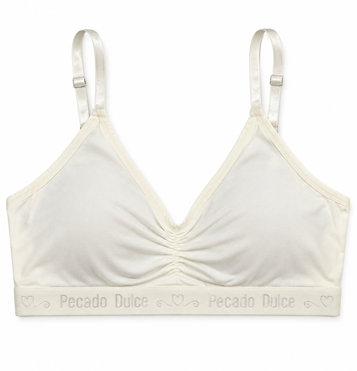 Top Dama Pecado Dulce Con Recogido Delantero En Algodón