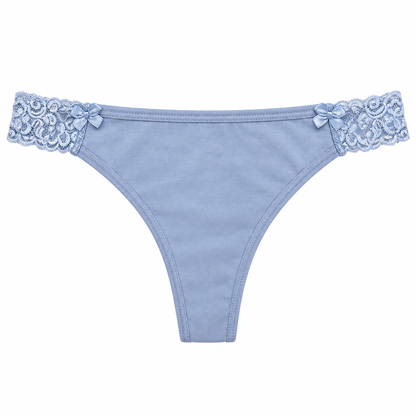 Panty Femenino de Corte Brasilero Dama Pecado Dulce Fondo Entero En Algodón y Encaje