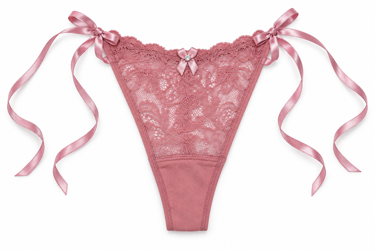 Panty Femenino de Corte Brasilero Dama Pecado Dulce Fondo Entero En Encaje