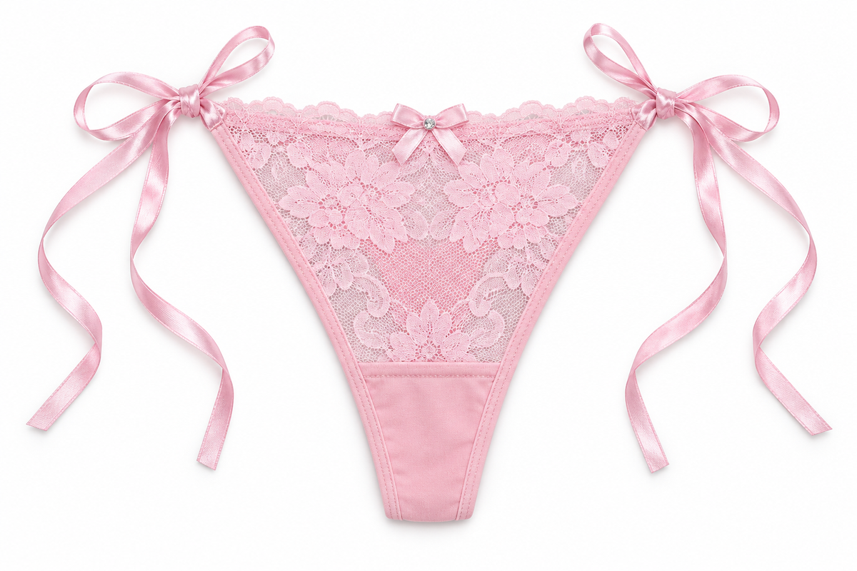 Panty Femenino de Corte Brasilero Dama Pecado Dulce Fondo Entero En Encaje