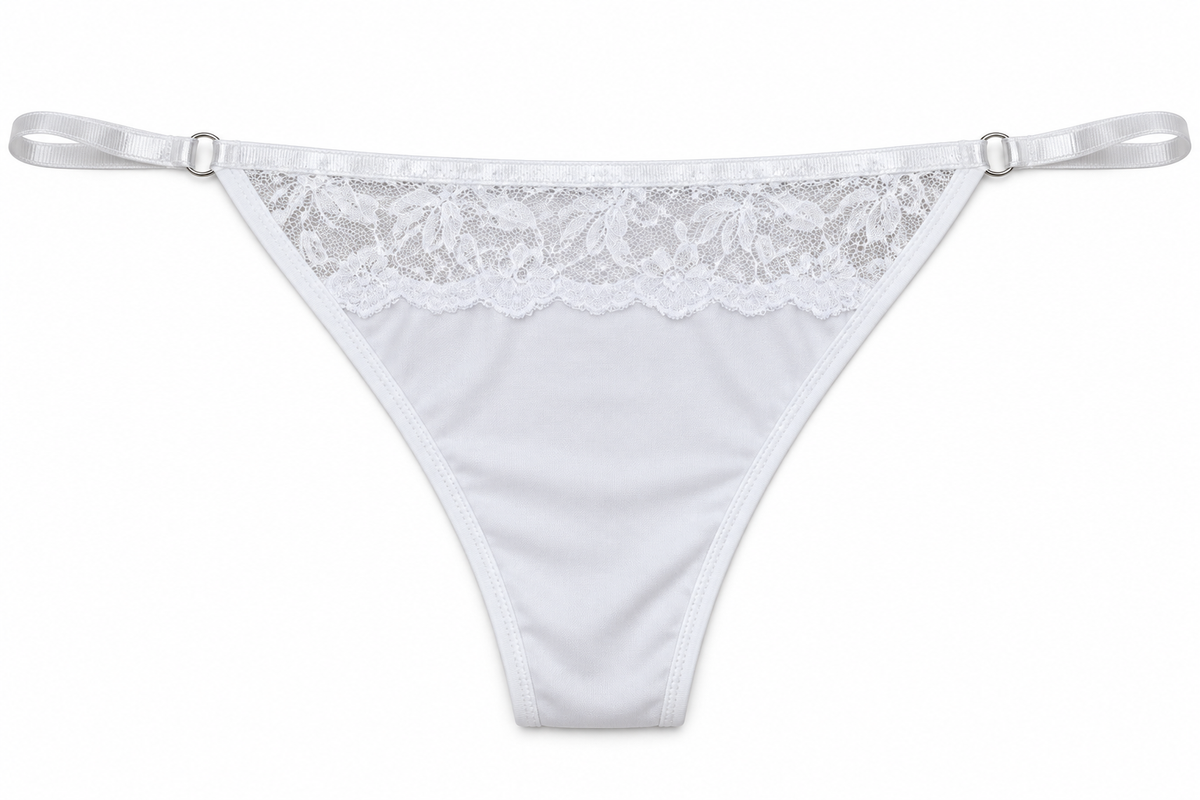 Panty Femenino de Corte Brasilero Dama Pecado Dulce En Algodón Y Encaje