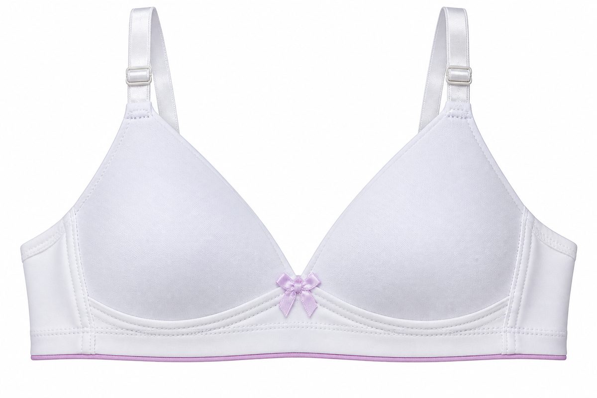 Brasier Niña Pecado Dulce En Microfibra Con Elástico Contraste