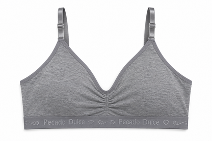 Top Dama Pecado Dulce Con Recogido Delantero En Algodón