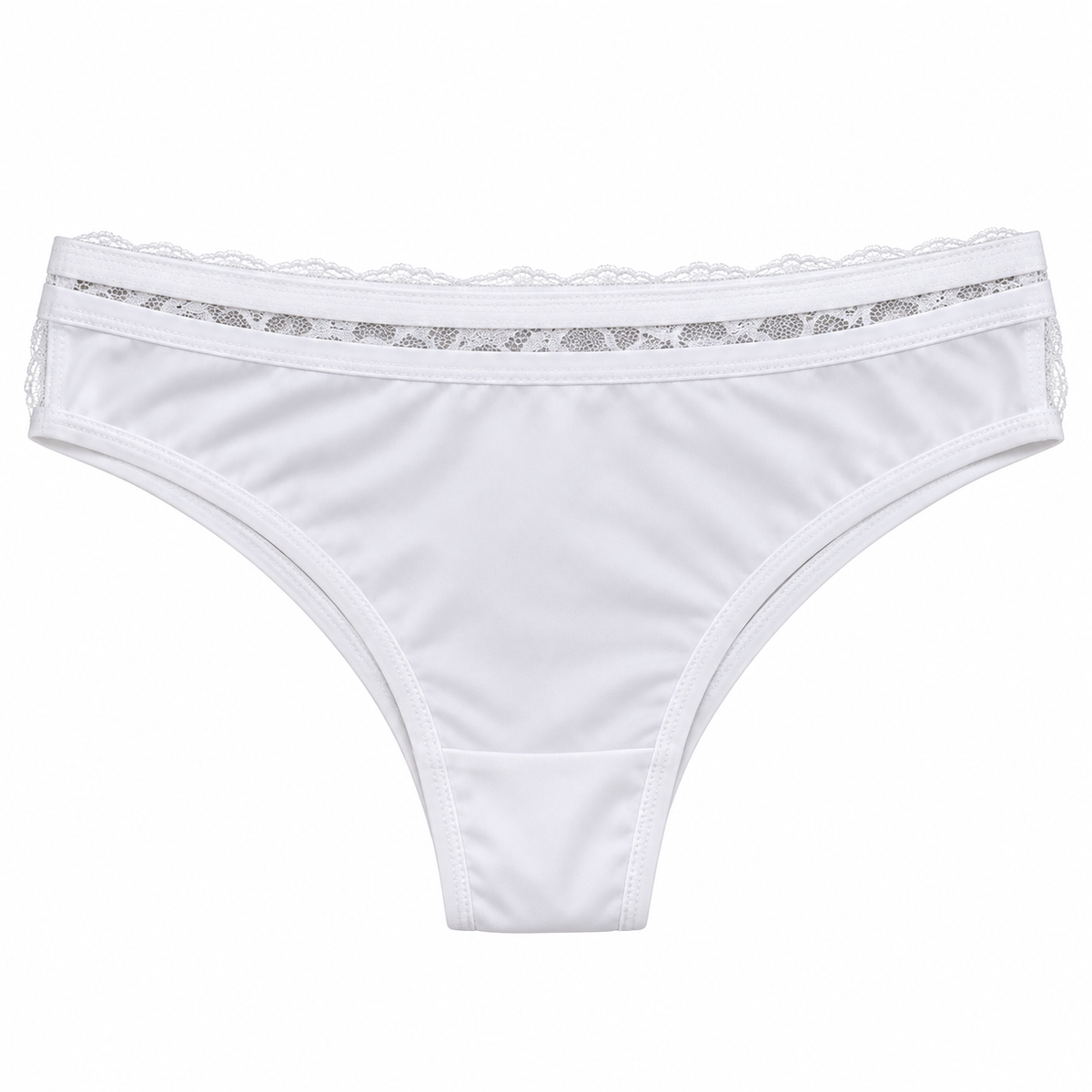 Panty Femenino de Corte Brasilero Dama Pecado Dulce Fondo Entero En Microfibra Y Encaje