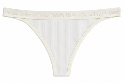 Panty Femenino de Corte Brasilero Dama Pecado Dulce En Rib Con Elástico
