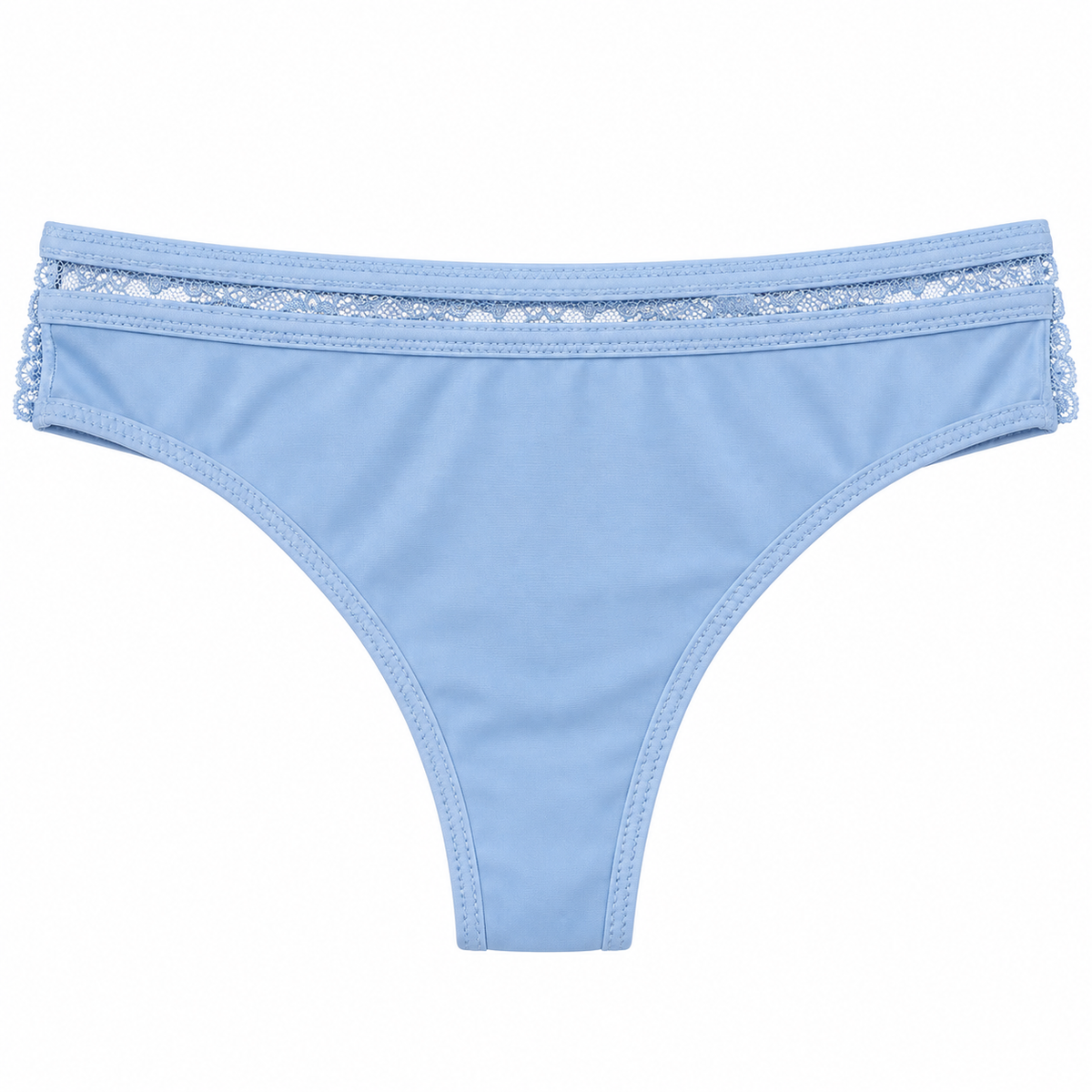Panty Femenino de Corte Brasilero Dama Pecado Dulce Fondo Entero En Microfibra Y Encaje