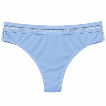 Panty Femenino de Corte Brasilero Dama Pecado Dulce Fondo Entero En Microfibra Y Encaje