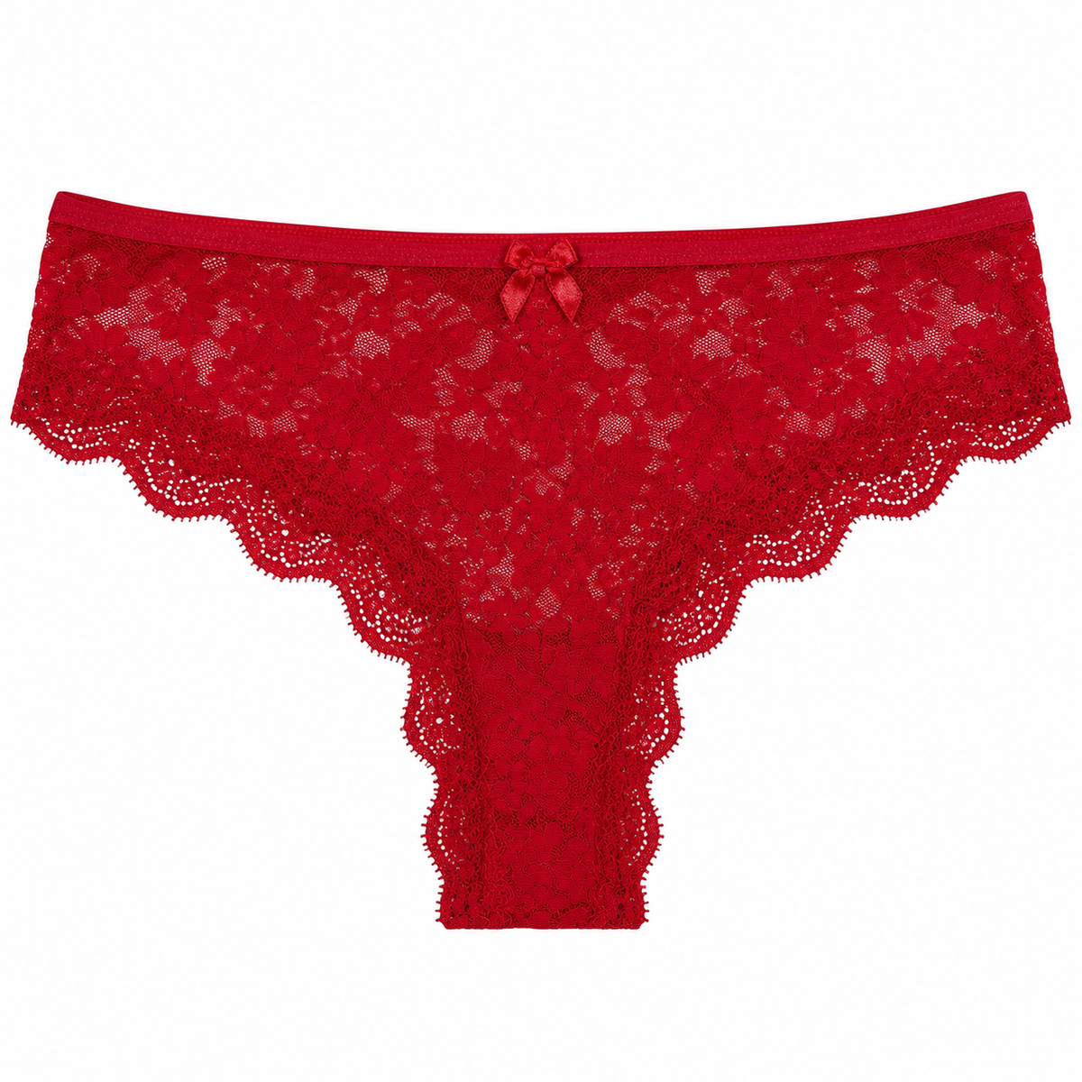 Panty Femenino de Corte Brasilero Dama Pecado Dulce Fondo Entero En Blonda