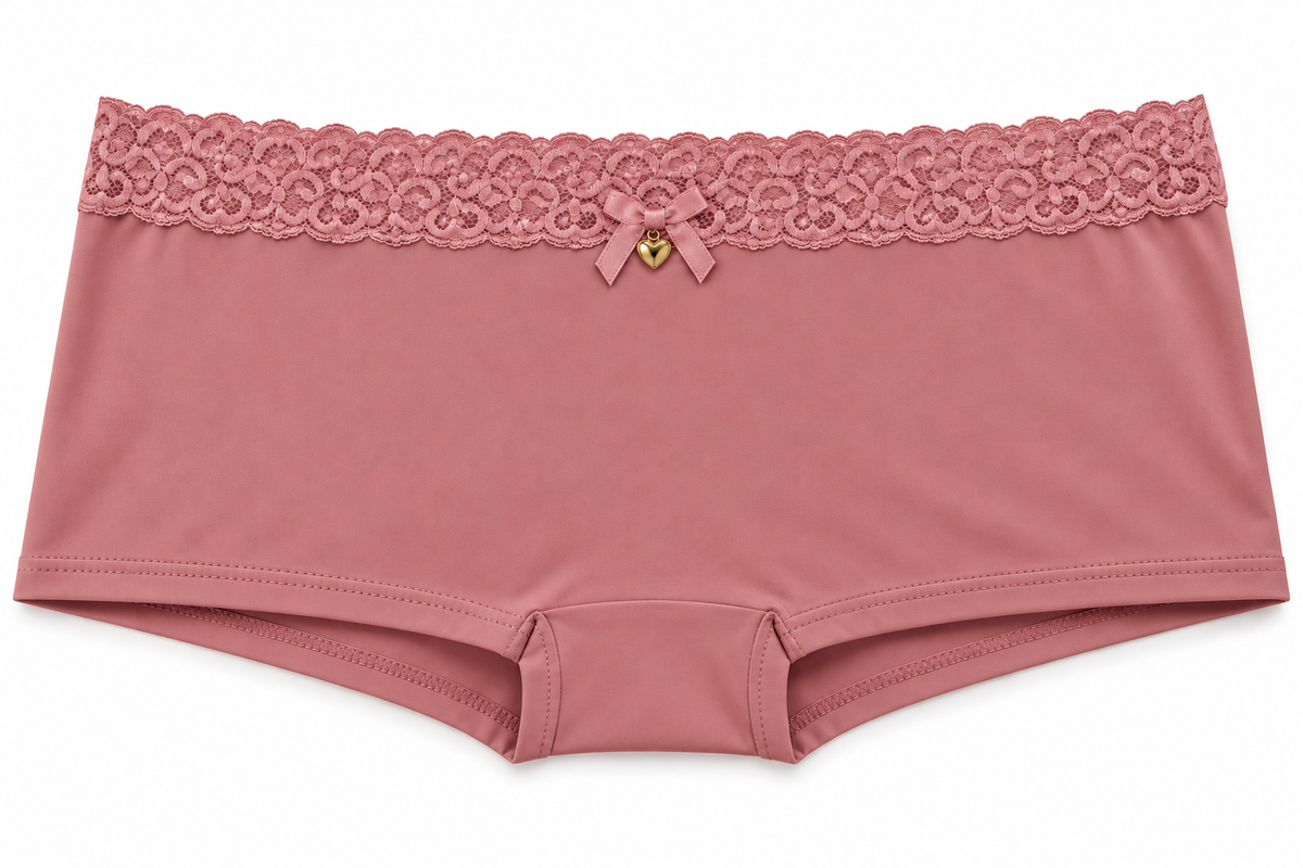 Bóxer Dama Pecado Dulce Fondo Entero en Microfibra y Encaje