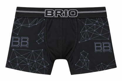 Bóxer Brio Niño Corto en Microfibra Y Estampado