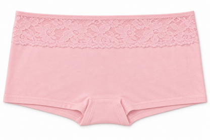 Bóxer Dama Pecado Dulce Fondo Entero En Algodón y Encaje