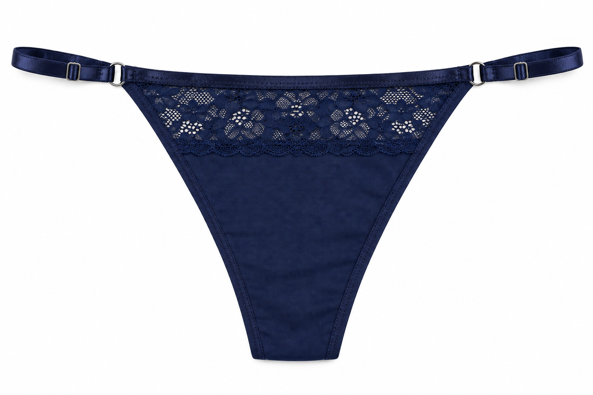 Panty Femenino de Corte Brasilero Dama Pecado Dulce En Algodón Y Encaje