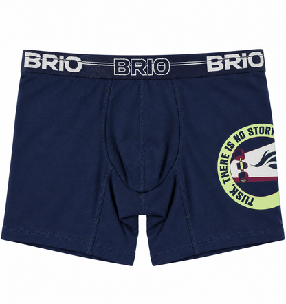Bóxer Brio Niño Junior En Algodón Con Estampado En Pierna
