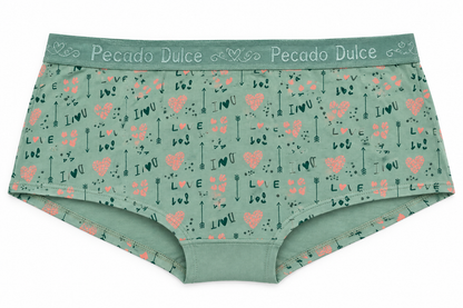 Cachetero Dama Pecado Dulce En Algodón Estampada