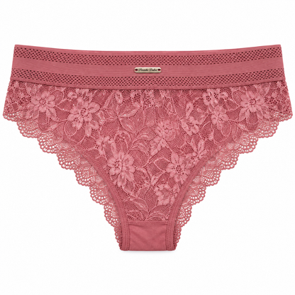Panty Femenino de Corte Brasilero Dama En Encaje