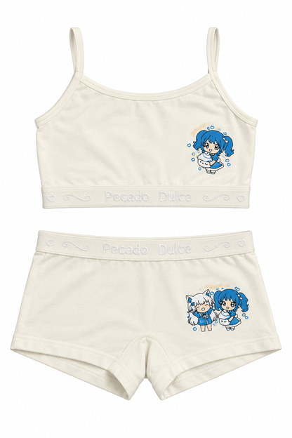 Conjunto Niña Pecado Dulce En Algodón Estampado