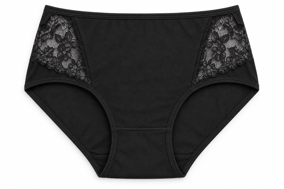 Panty Señorero Pecado Dulce Fondo Entero En Algodón y Encaje