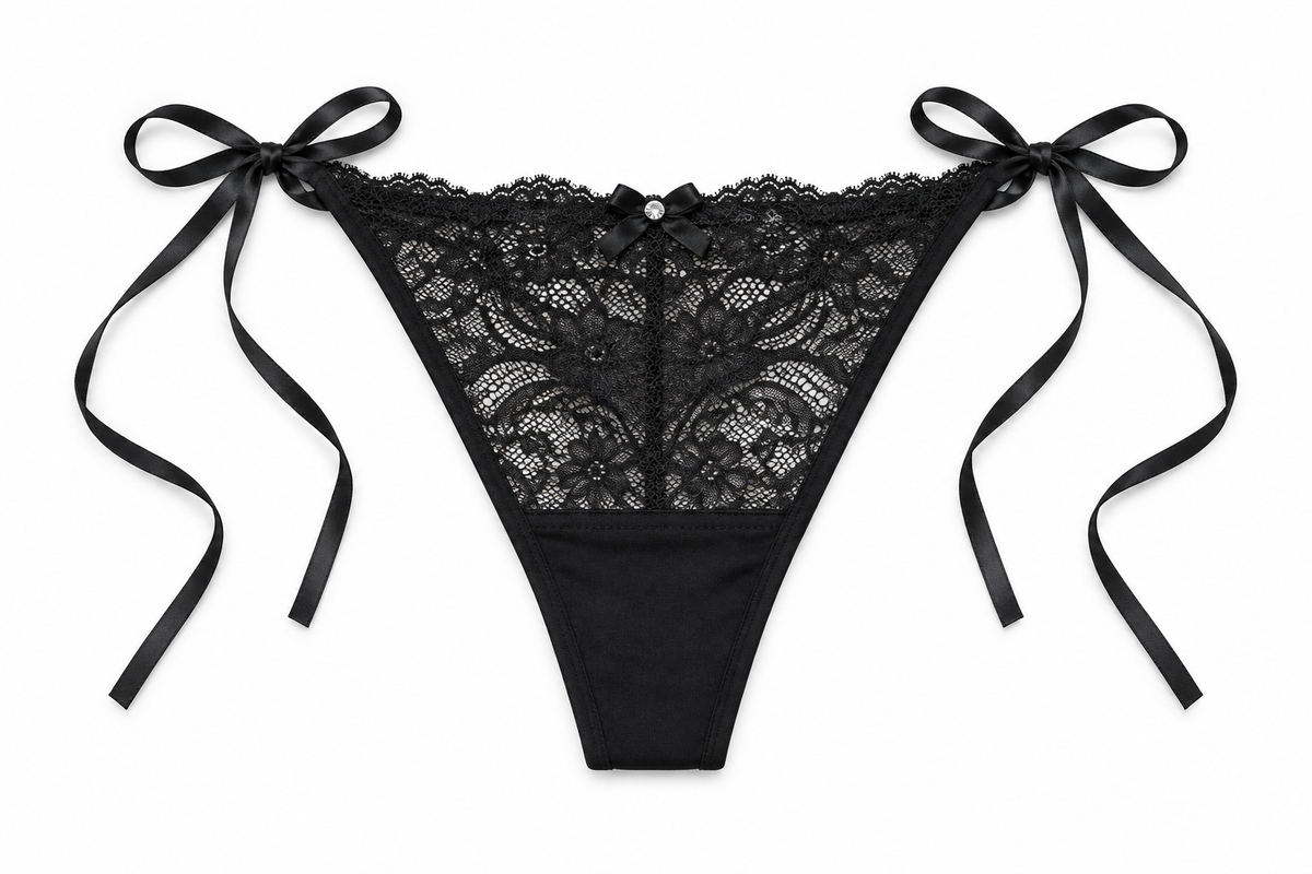 Panty Femenino de Corte Brasilero Dama Pecado Dulce Fondo Entero En Encaje