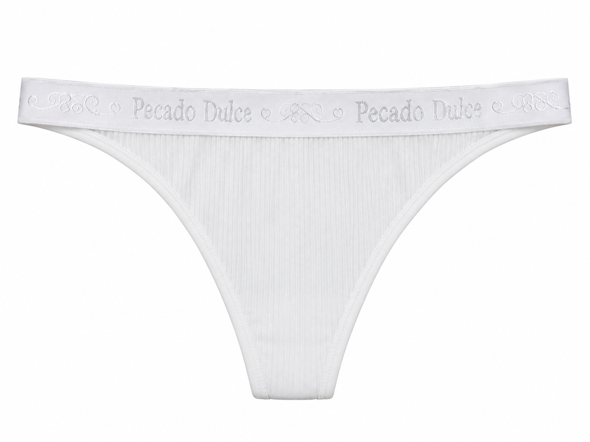 Panty Femenino de Corte Brasilero Dama Pecado Dulce En Rib Con Elástico