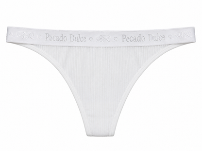 Panty Femenino de Corte Brasilero Dama Pecado Dulce En Rib Con Elástico