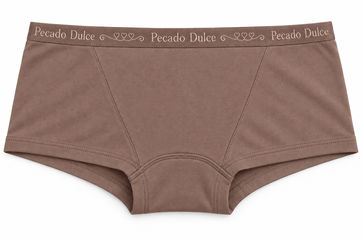 Bóxer Dama Pecado Dulce En Algodón Con Recogido