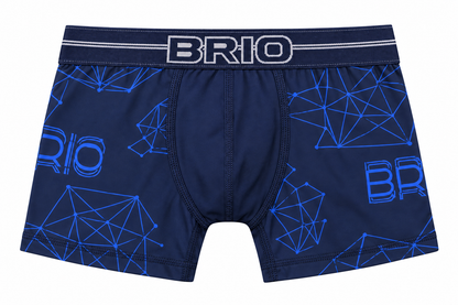 Bóxer Brio Niño Corto en Microfibra Y Estampado