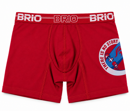 Bóxer Brio Niño Junior En Algodón Con Estampado En Pierna