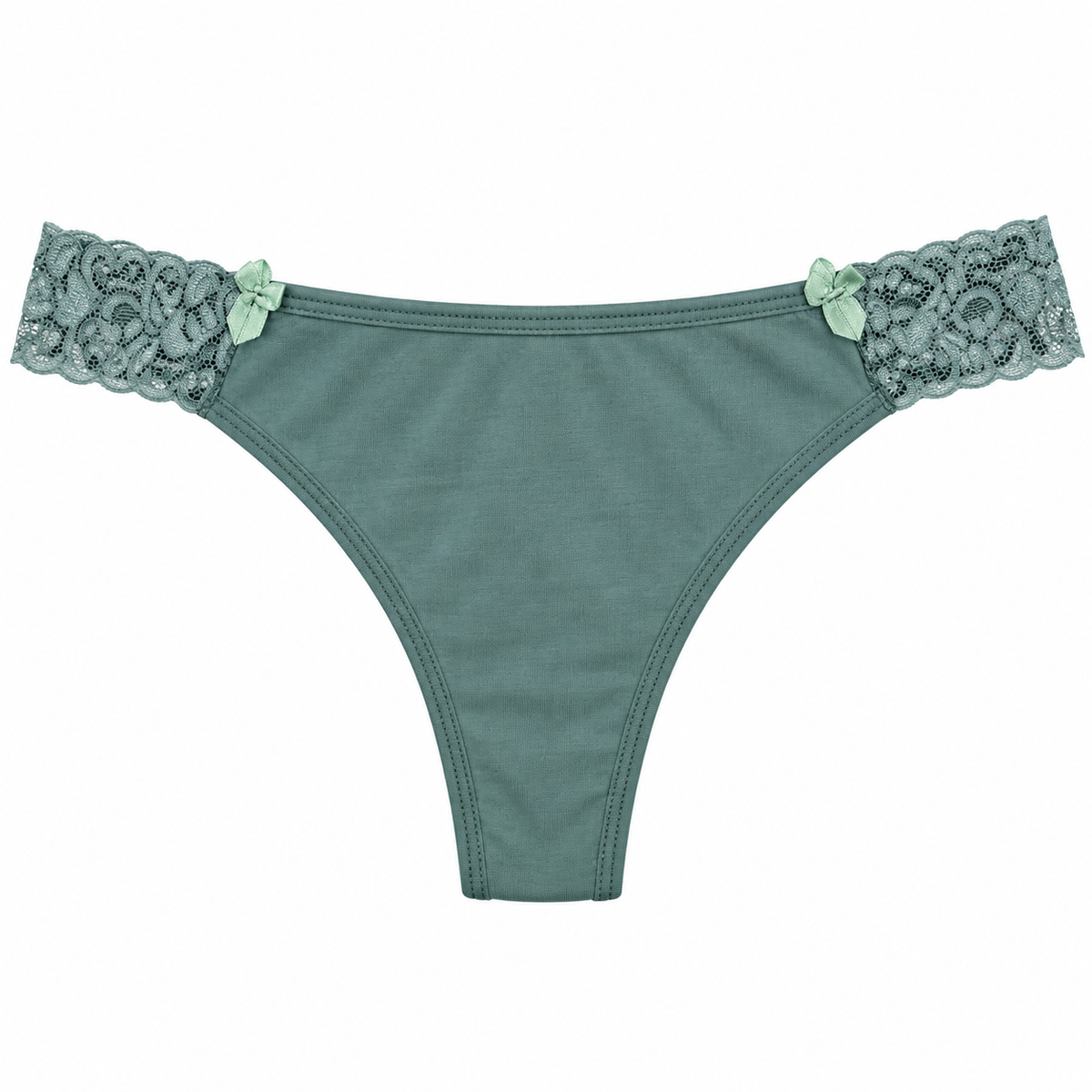Panty Femenino de Corte Brasilero Dama Pecado Dulce Fondo Entero En Algodón y Encaje