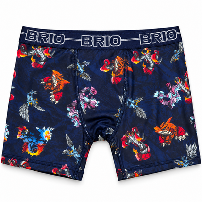 Bóxer Brio Niño Junior En Microfibra Sublimada
