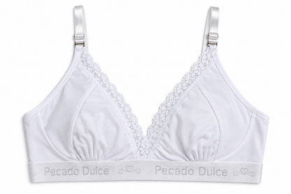 Top Materno Dama Pecado Dulce En Algodón Y Encaje