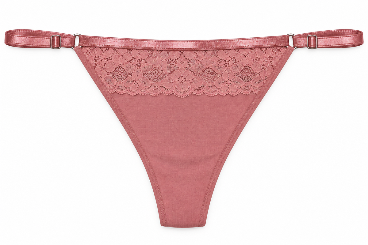 Panty Femenino de Corte Brasilero Dama Pecado Dulce En Algodón Y Encaje