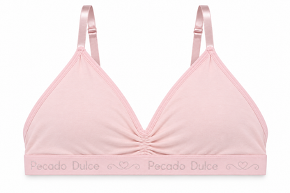 Top Dama Pecado Dulce Con Recogido Delantero En Algodón