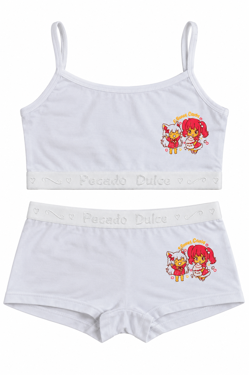 Conjunto Niña Pecado Dulce En Algodón Estampado