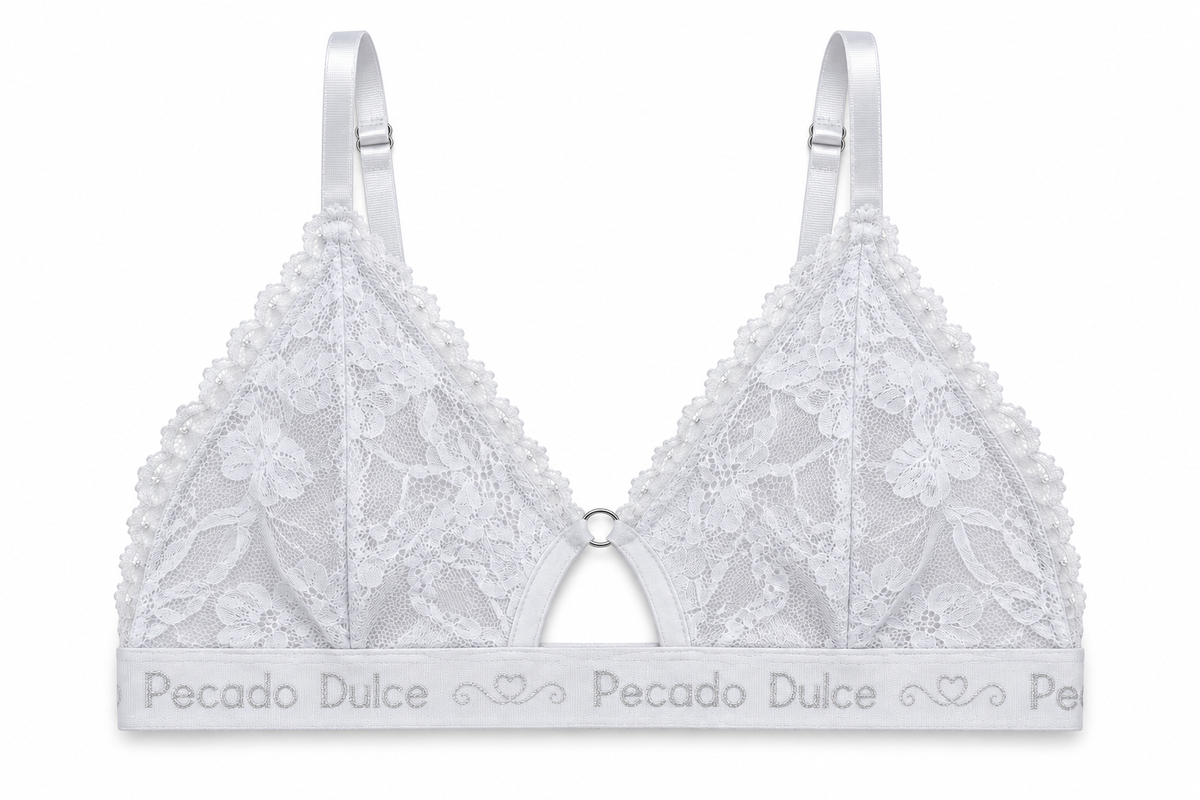 Top Dama Pecado Dulce En Microfibra Y Encaje
