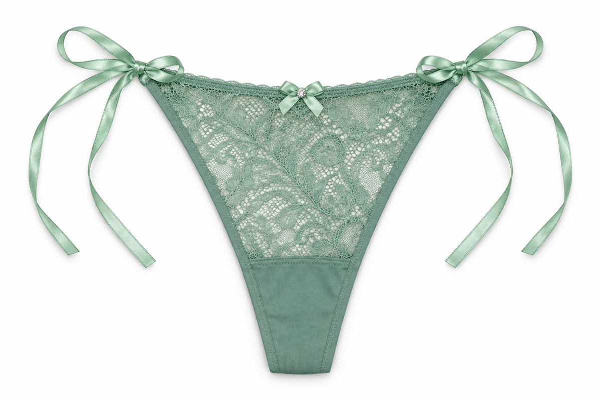 Panty Femenino de Corte Brasilero Dama Pecado Dulce Fondo Entero En Encaje