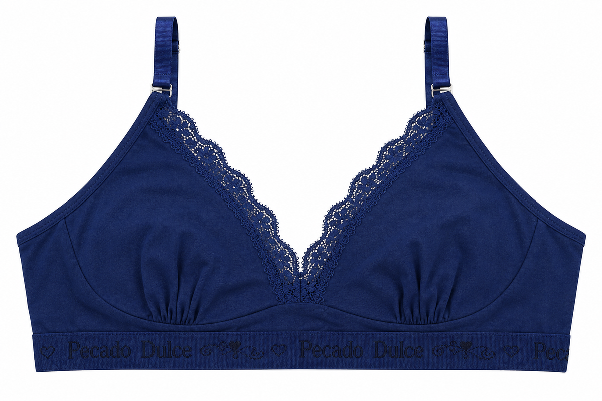 Top Materno Dama Pecado Dulce En Algodón Y Encaje