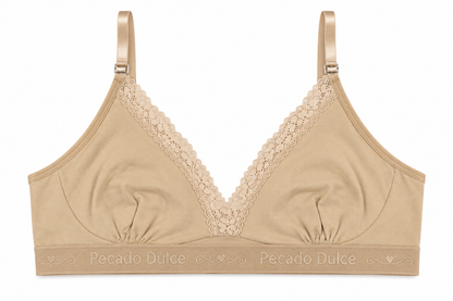 Top Materno Dama Pecado Dulce En Algodón Y Encaje