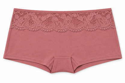 Bóxer Dama Pecado Dulce Fondo Entero En Algodón y Encaje